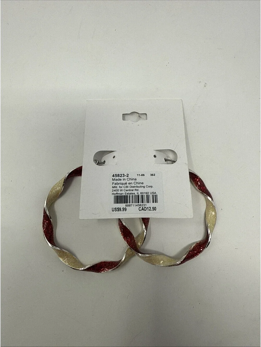 Claire’s Big Hoop Earrings Red